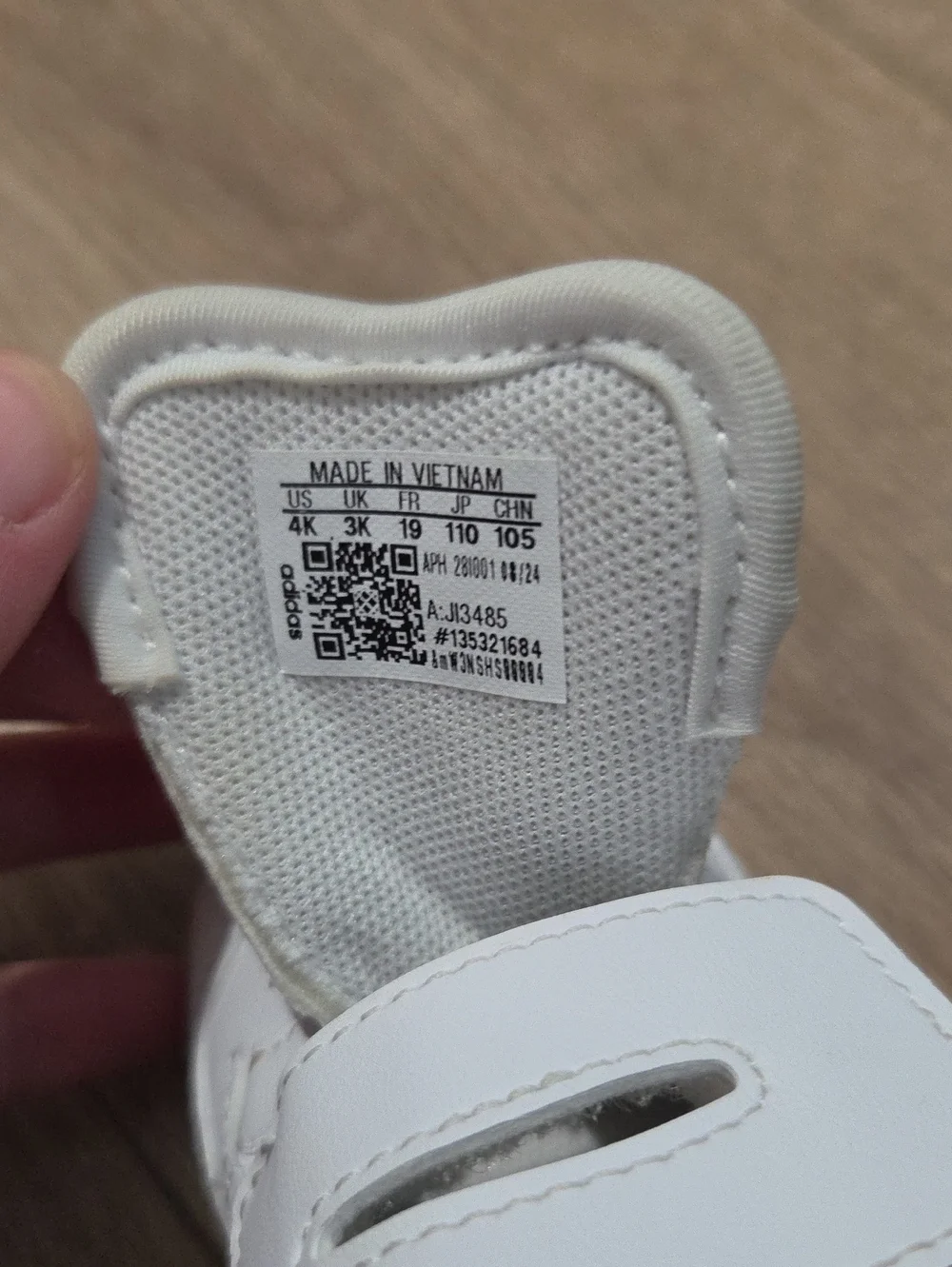 Kids Adidas White Shoes